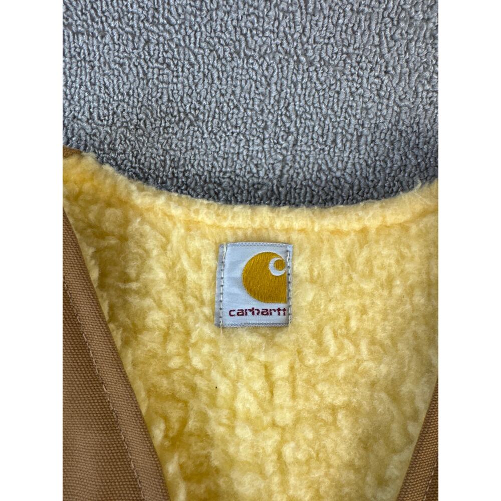 Vintage Carhartt Vest 6SV Made in USA Work Wear Size Large Tall - Picture 4 of 8